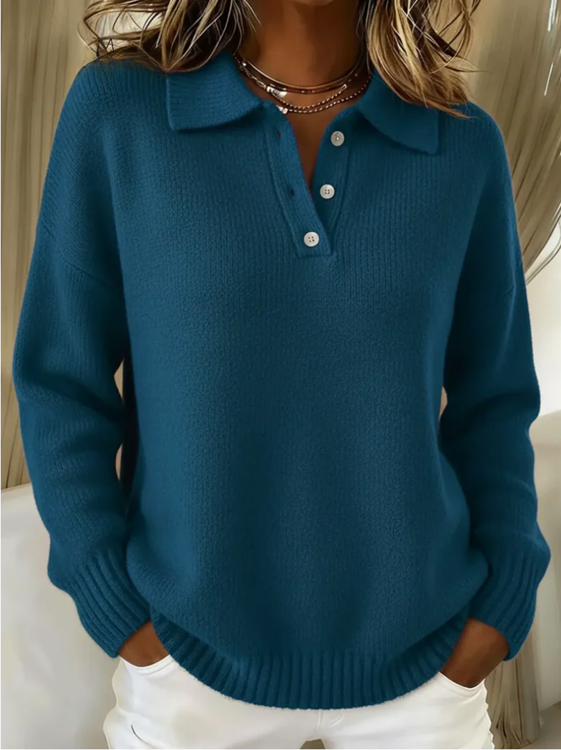 Giulia | Maglione Polo in Maglia Morbida