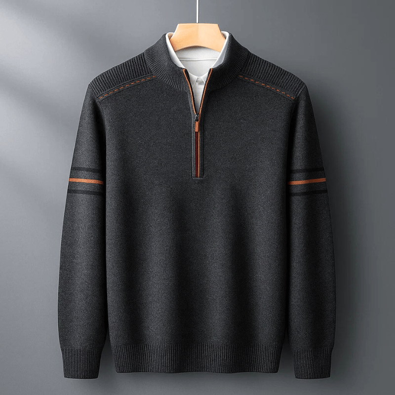 Elijah | Maglione Moderno a Mezzo Zip