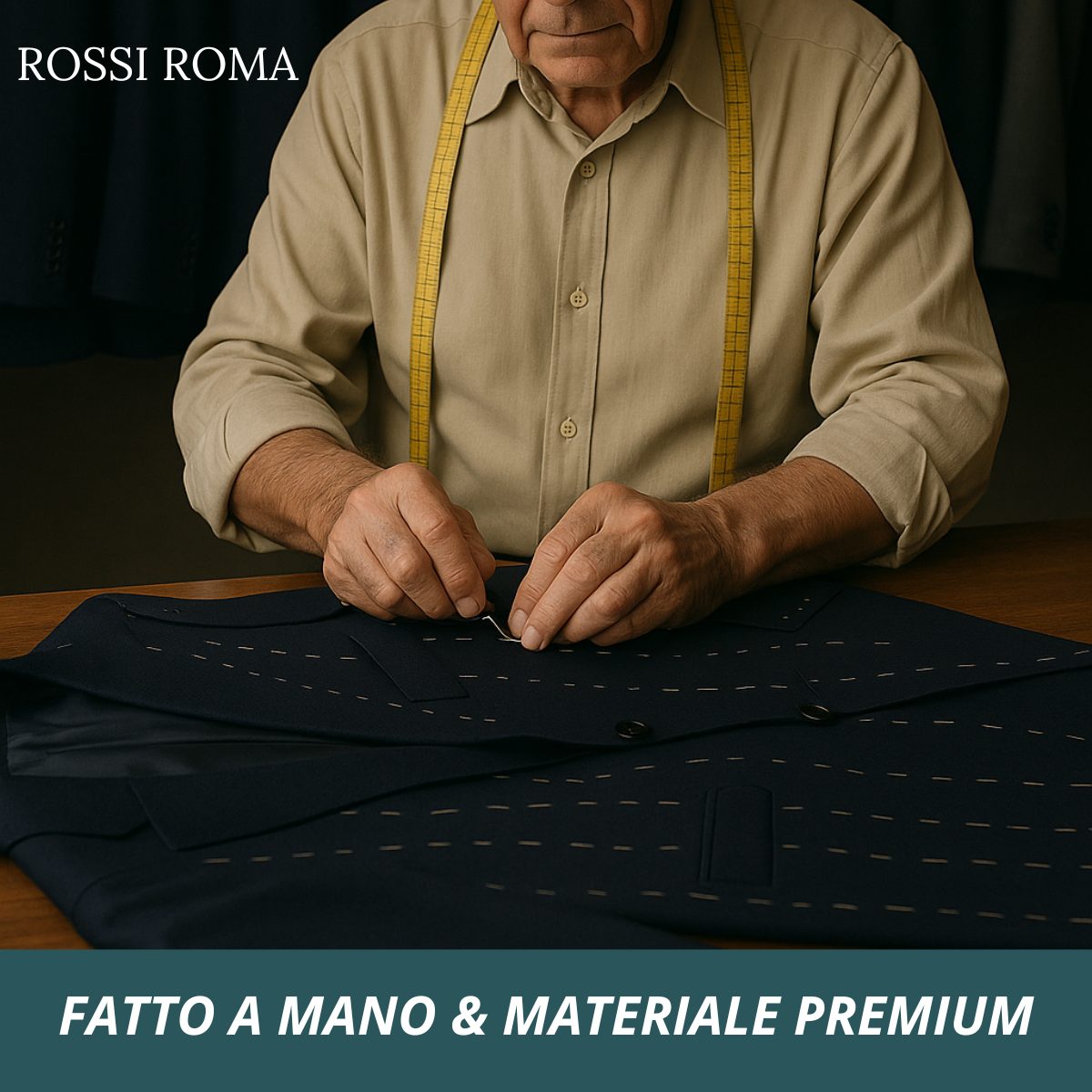 ROSSI ROMA™ Abito sartoriale da uomo