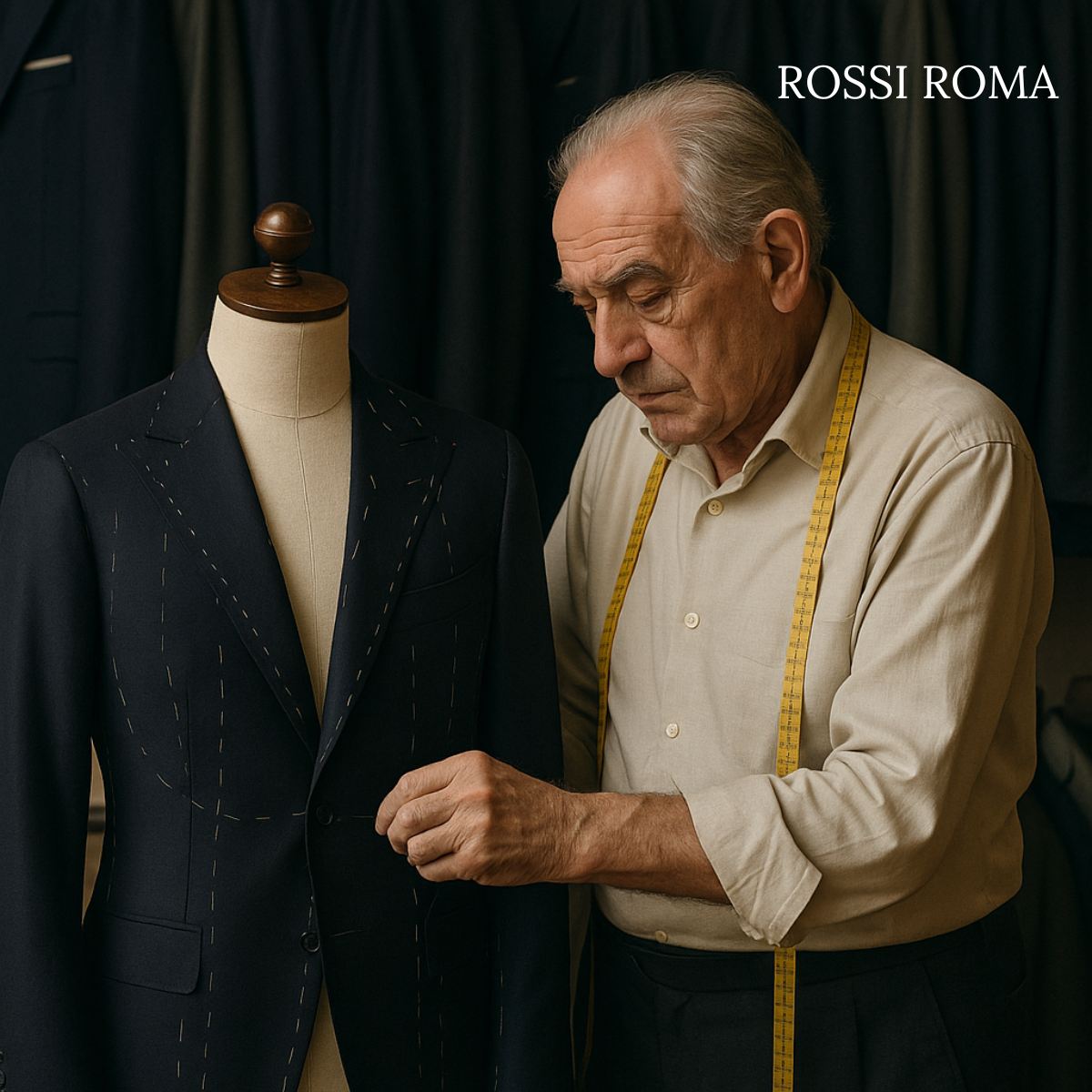 ROSSI ROMA™ Abito sartoriale da uomo