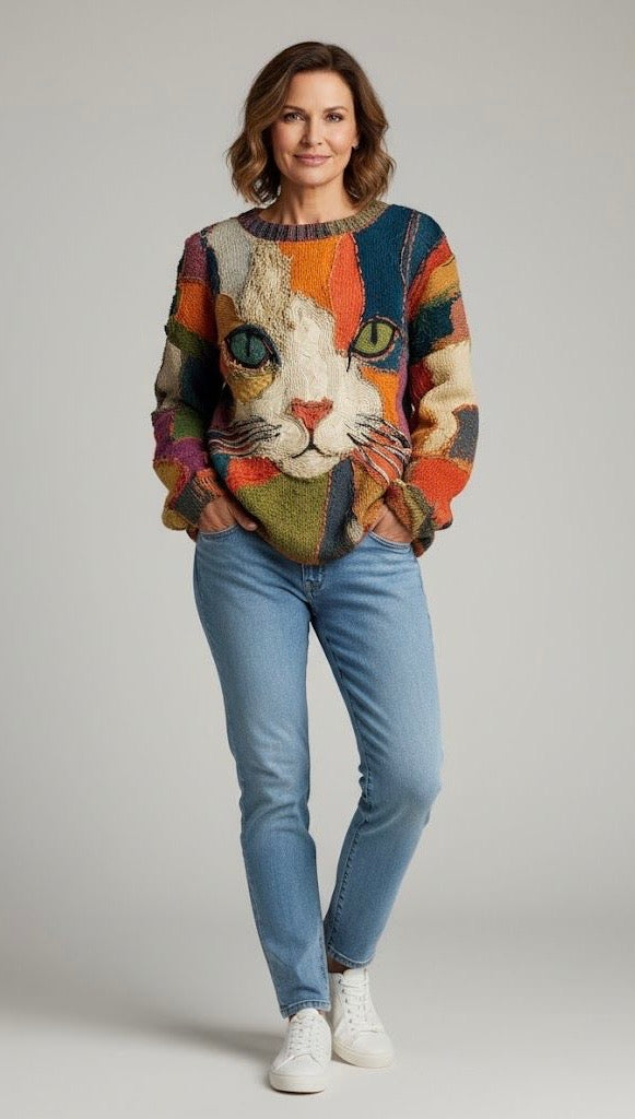 Mila™ | Maglione d'arte della moda femminile