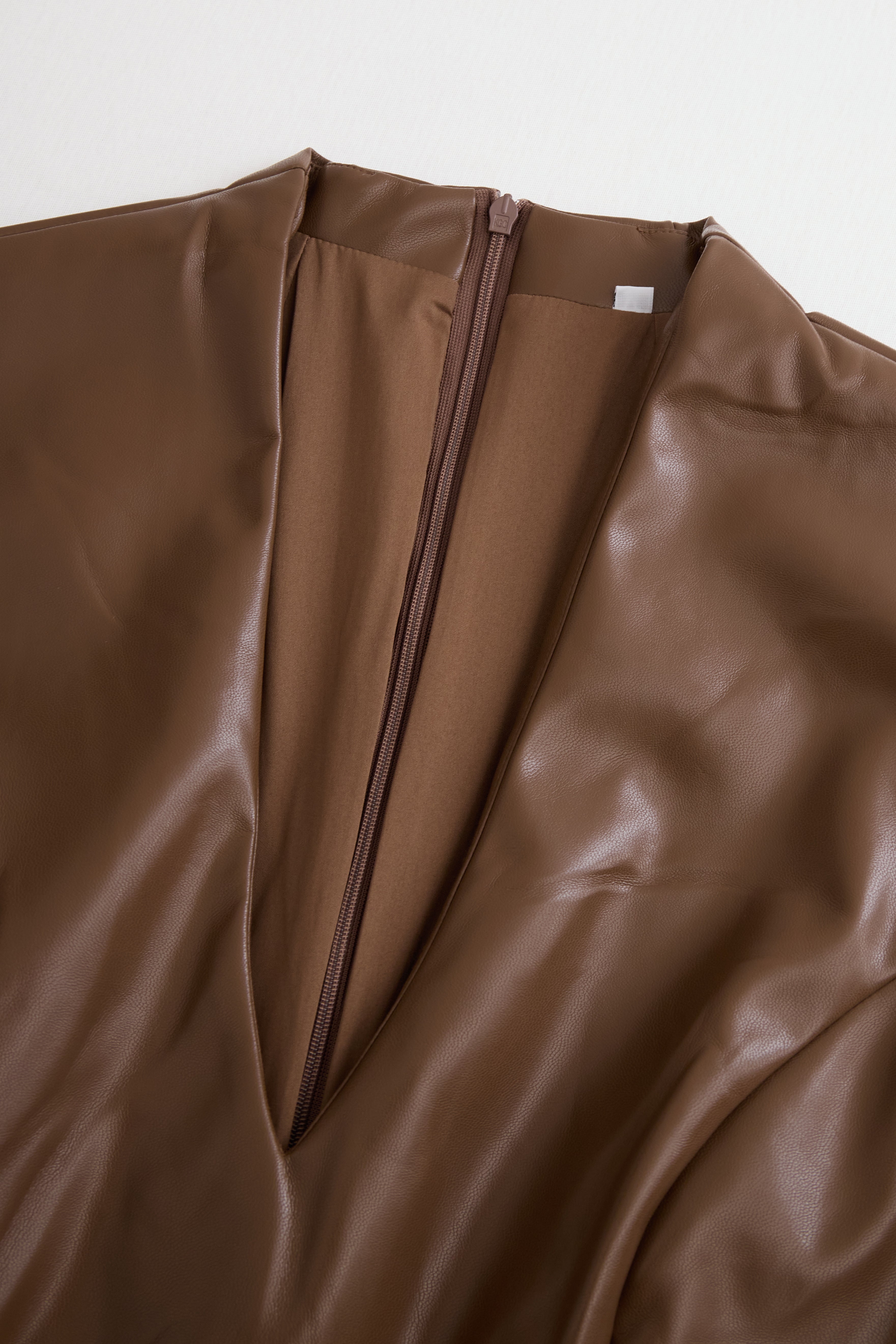 Zavelli™ | Elegante Abito Bodycon in Pelle Nera