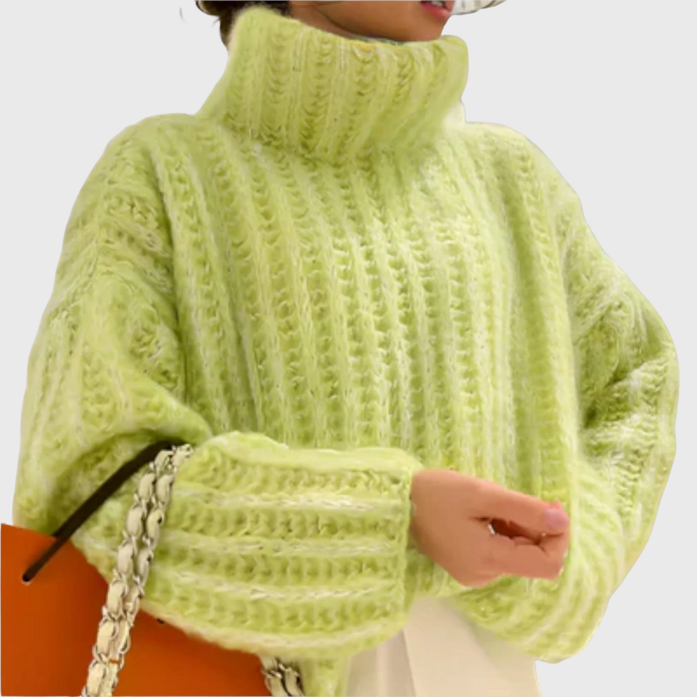 PAULINA™|PULLOVER CON CAPPUCCIO E MANICHE LUNGHE DA DONNA